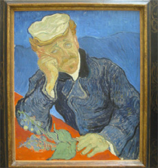 Portrait of Dr Gachet - painting of Vincent Van Gogh - Orsay Museum Paris