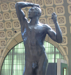 Rodin masterpiece : Photo of Age of Bronze Orsay Museum